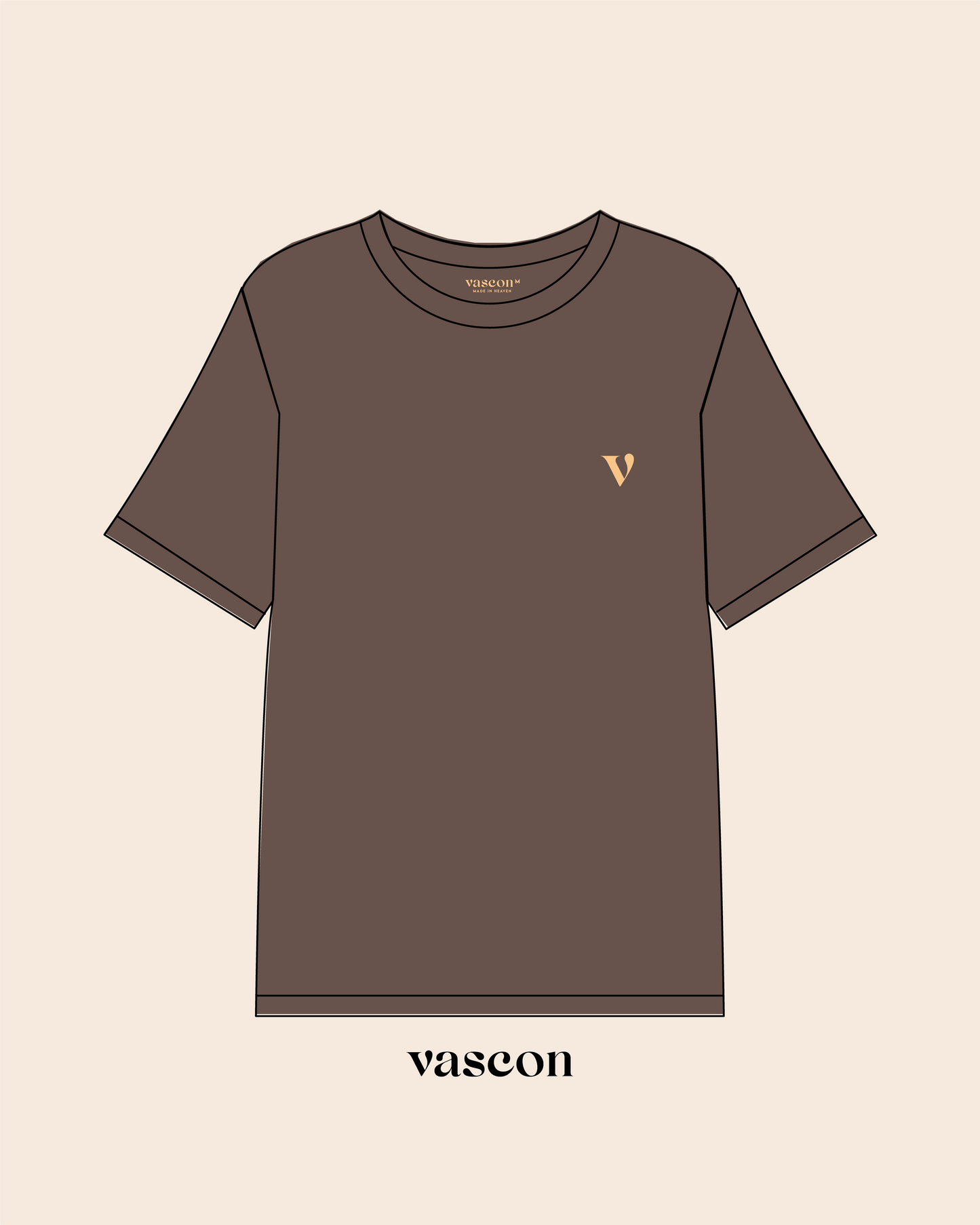 Camiseta Oversized Marrom - Go into all the world