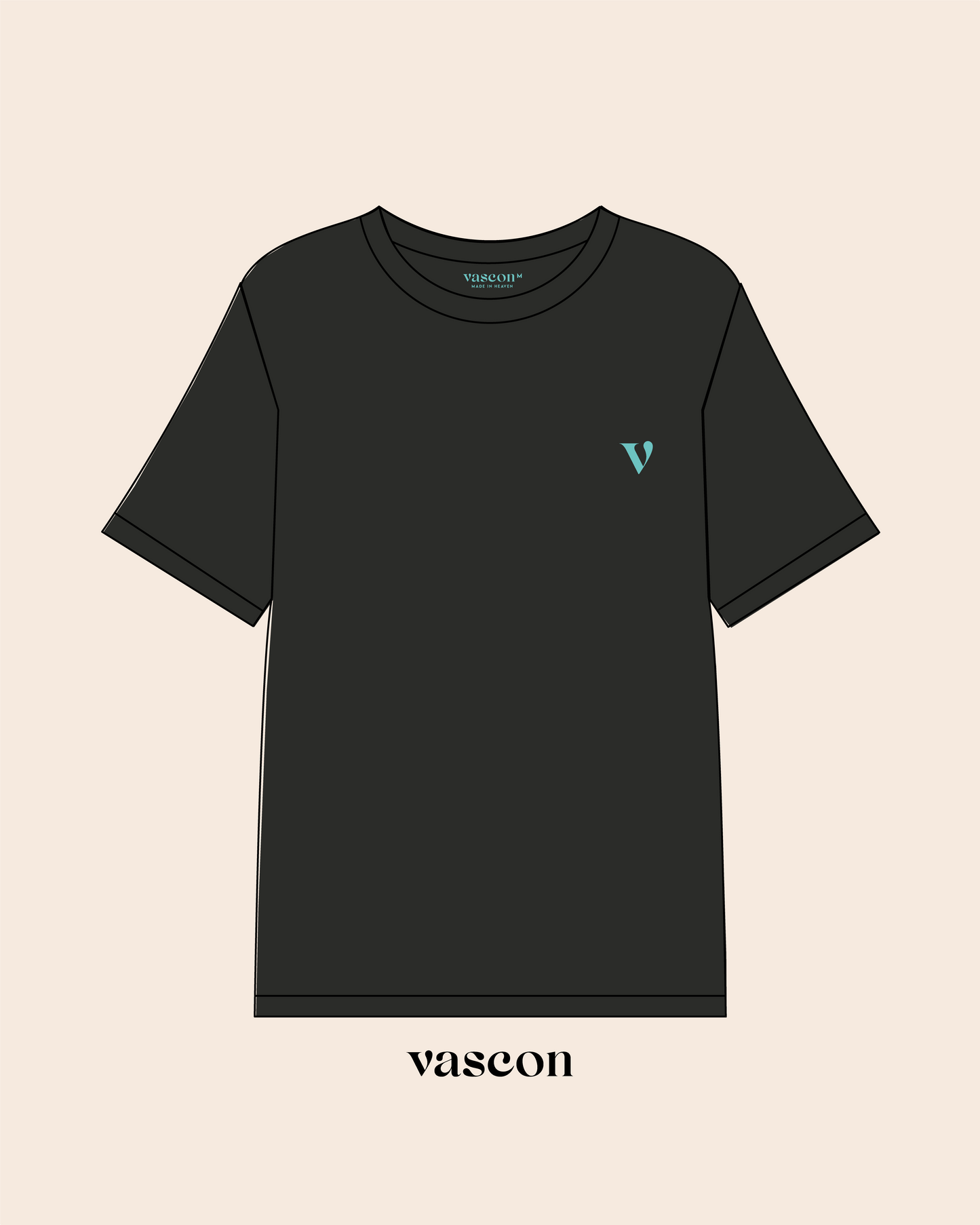 Camiseta clássica premium Preta - Estrelas