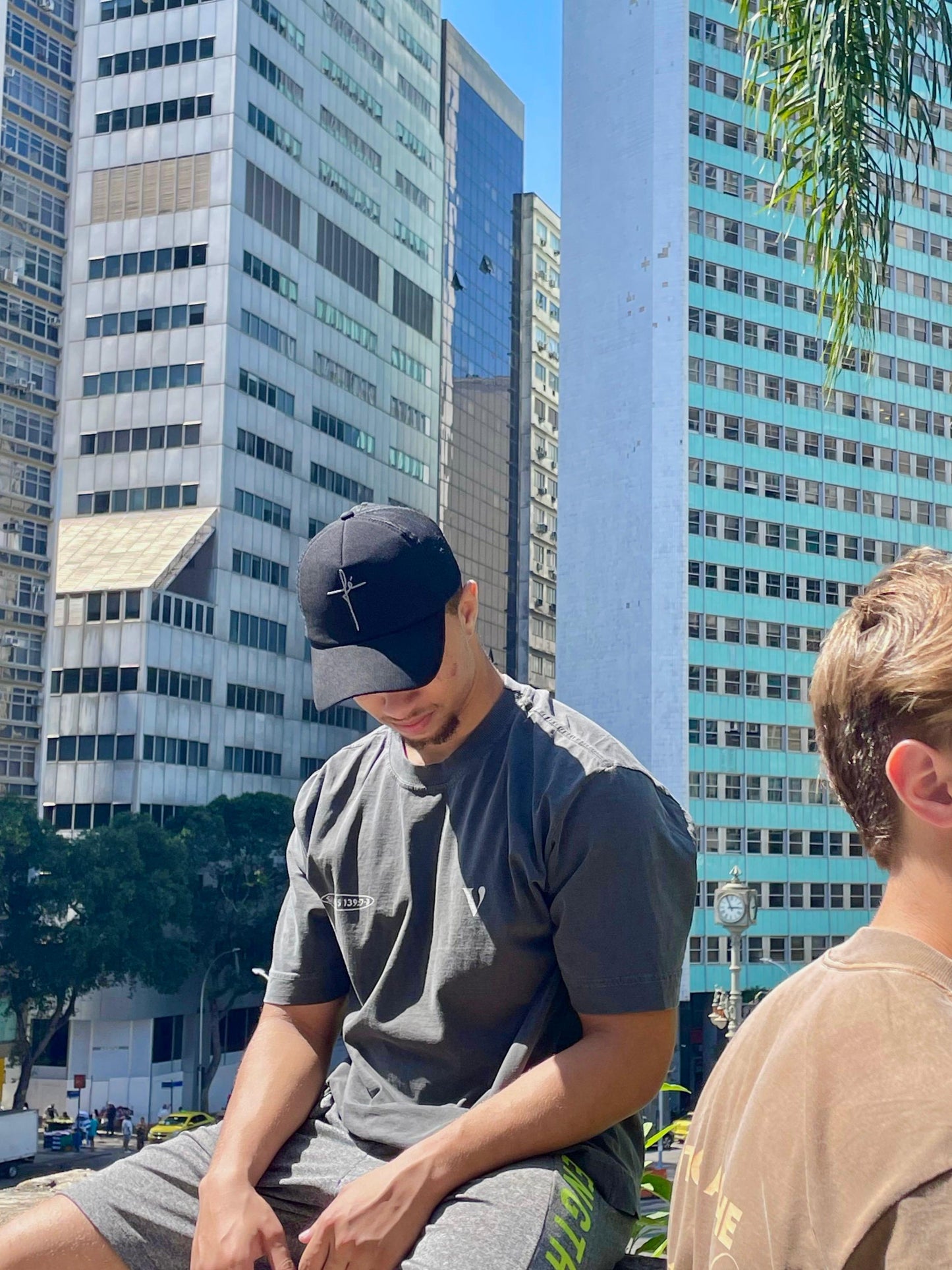 Camiseta Boxy cinza estonado - Salmos 139